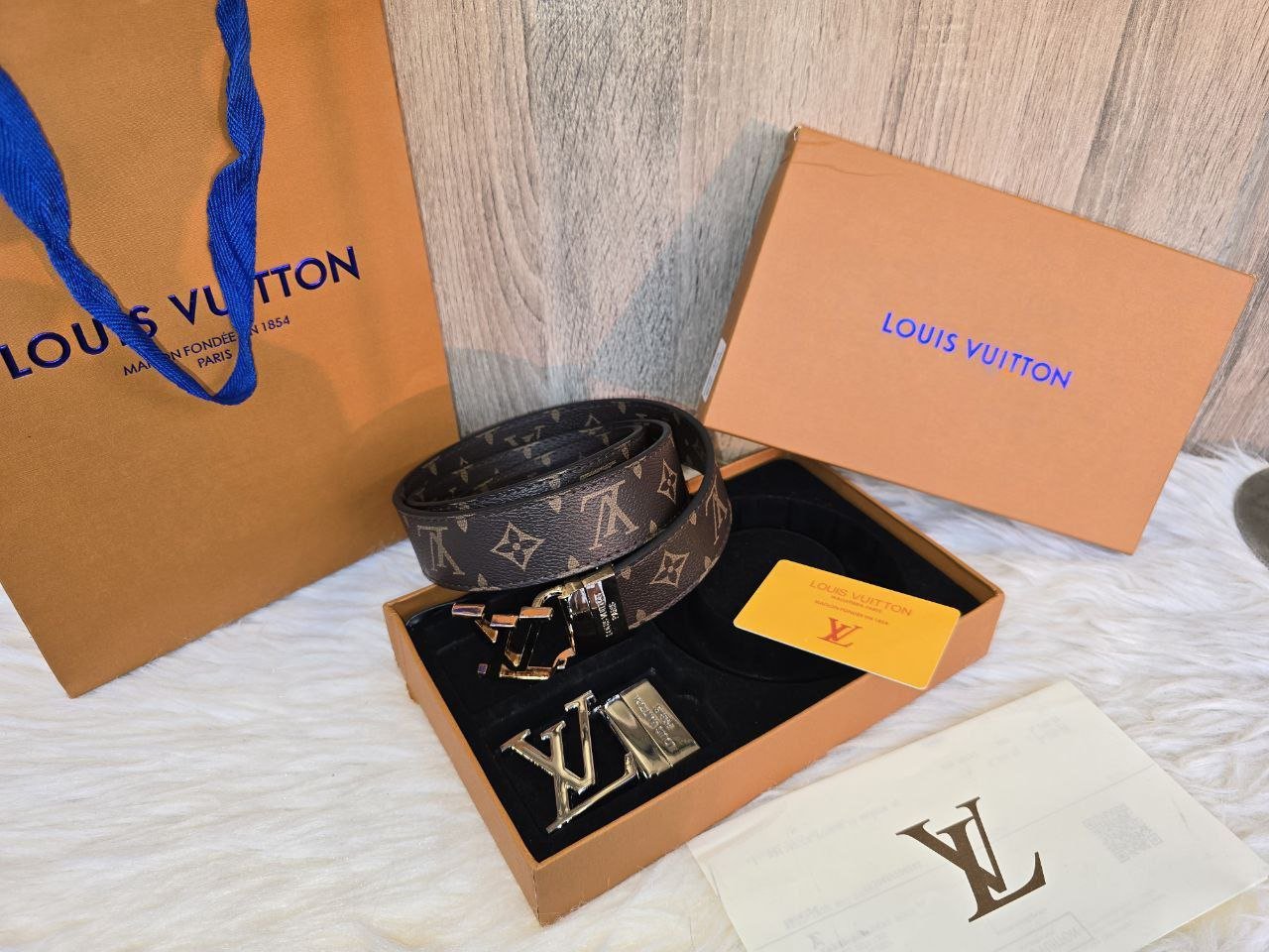 LV - Leather Belt - Block Soly